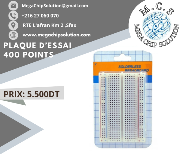Plaque d'essai 400 points