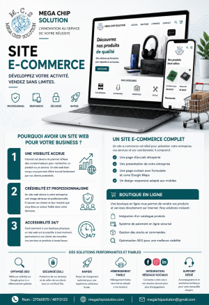 SITE WEB E-Commerce ( BOUTIQUE VENTE EN LIGNE )